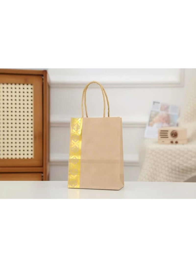 أومون مجموعة 25 حقيبة هدايا - حقيبة هدايا ورقية بمقبض لتغليف الهدايا لرمضان والعيد - Image 2